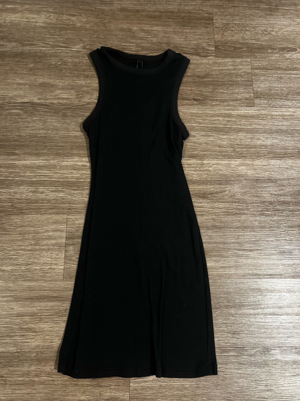 SKIMS Ribbed Black Dress